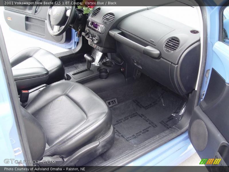 Vortex Blue / Black 2001 Volkswagen New Beetle GLS 1.8T Coupe