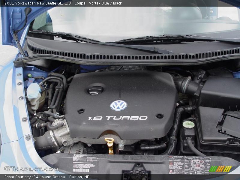 Vortex Blue / Black 2001 Volkswagen New Beetle GLS 1.8T Coupe