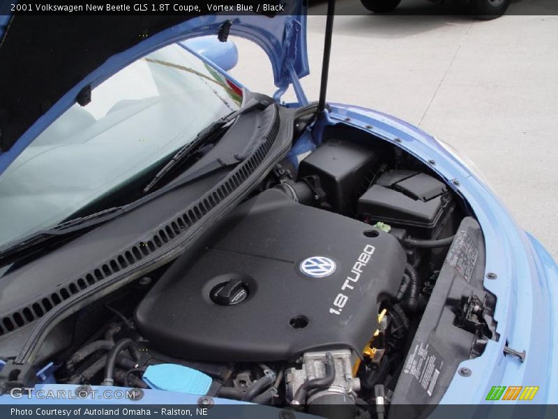 Vortex Blue / Black 2001 Volkswagen New Beetle GLS 1.8T Coupe