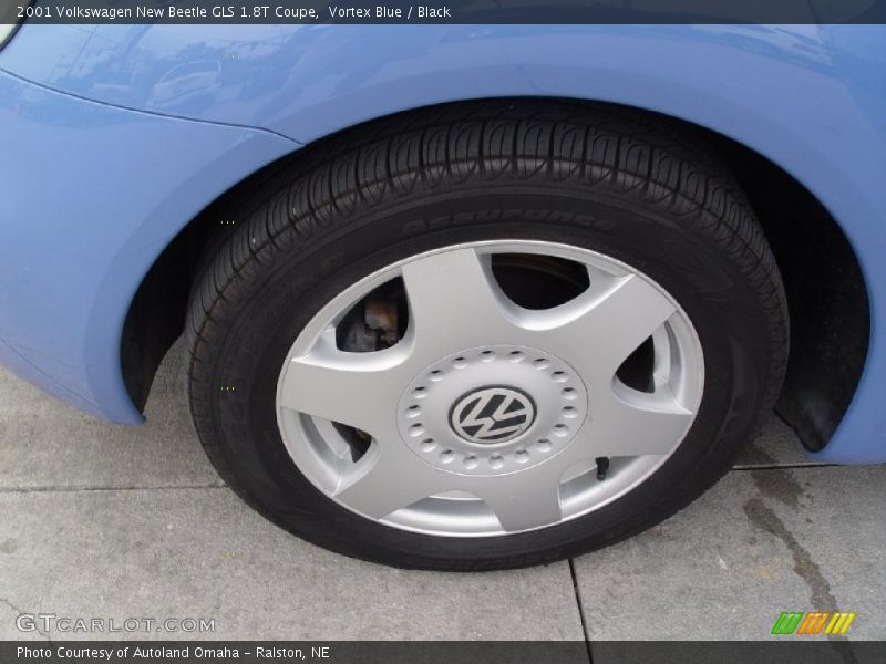 Vortex Blue / Black 2001 Volkswagen New Beetle GLS 1.8T Coupe
