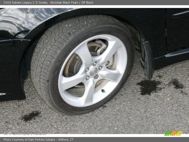 Obsidian Black Pearl / Off Black 2009 Subaru Legacy 2.5i Sedan