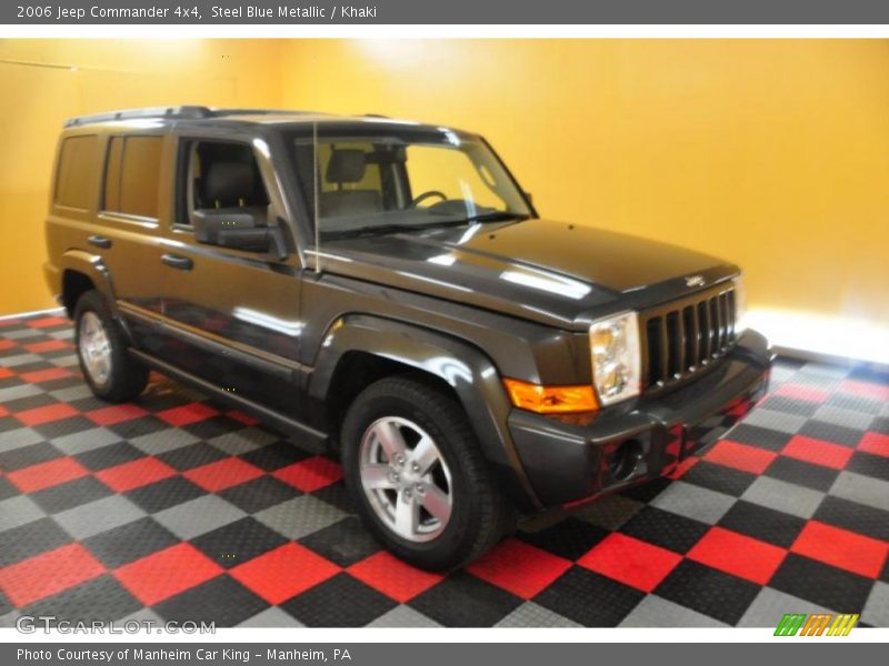 Steel Blue Metallic / Khaki 2006 Jeep Commander 4x4