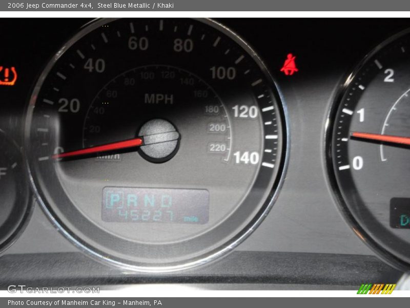 Steel Blue Metallic / Khaki 2006 Jeep Commander 4x4