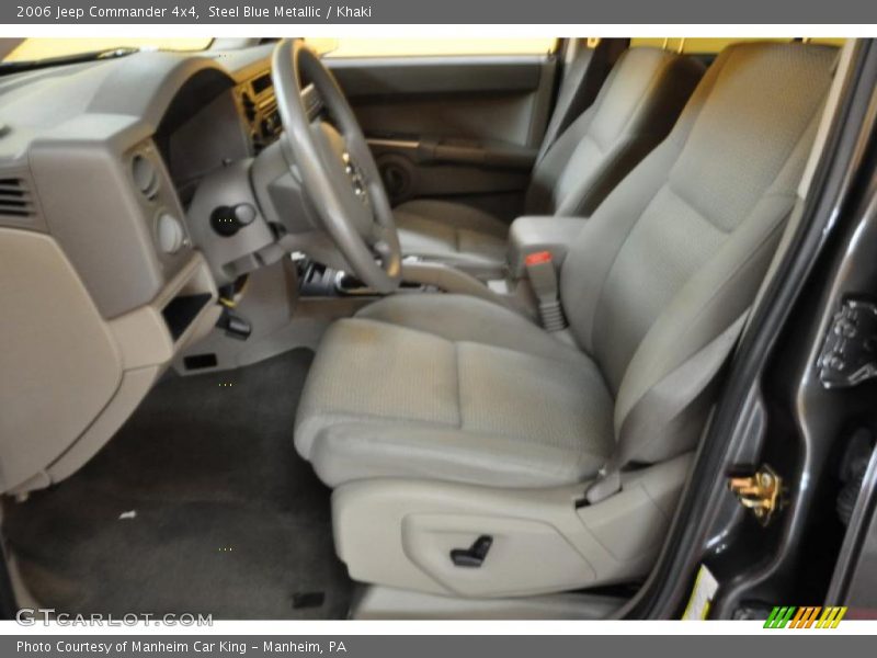 Steel Blue Metallic / Khaki 2006 Jeep Commander 4x4