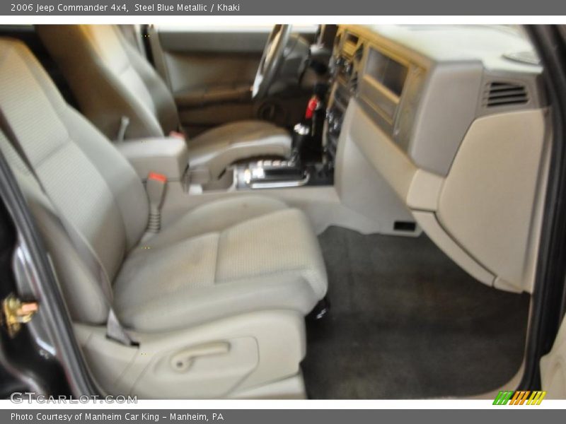 Steel Blue Metallic / Khaki 2006 Jeep Commander 4x4