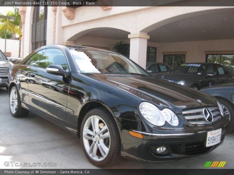 Black / Black 2007 Mercedes-Benz CLK 350 Coupe