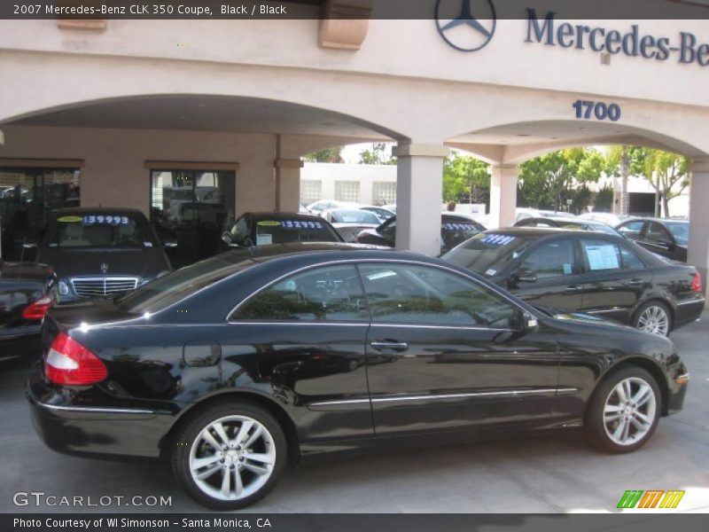 Black / Black 2007 Mercedes-Benz CLK 350 Coupe