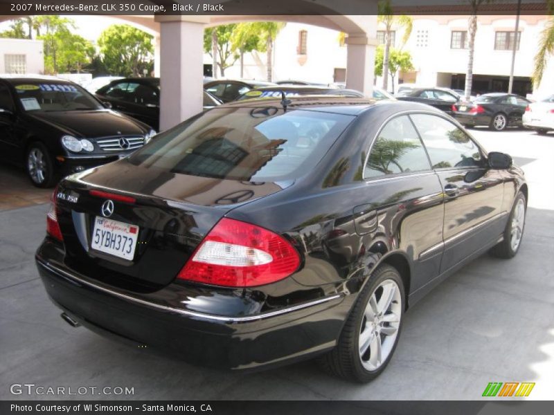 Black / Black 2007 Mercedes-Benz CLK 350 Coupe
