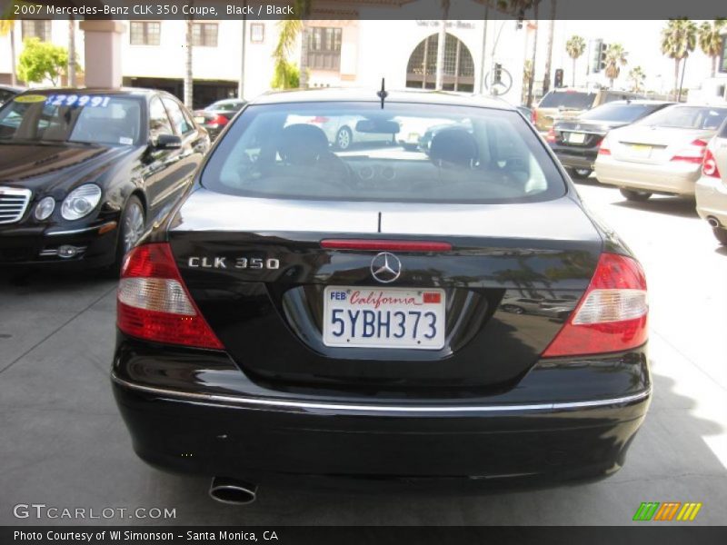 Black / Black 2007 Mercedes-Benz CLK 350 Coupe