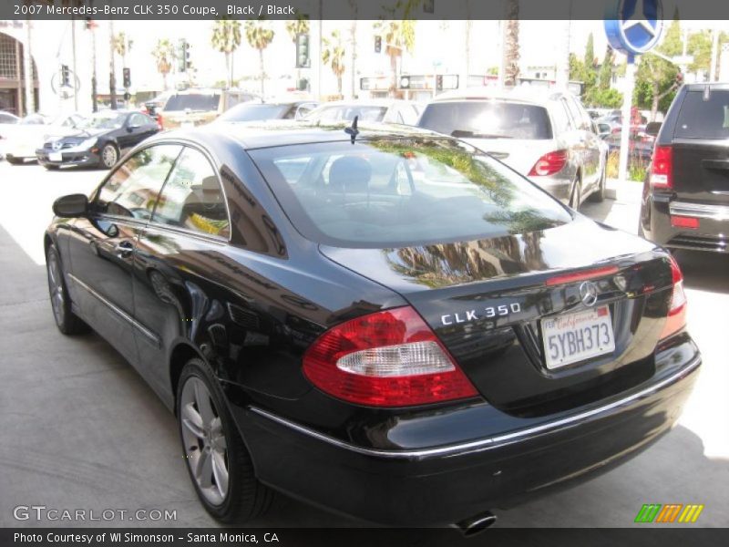Black / Black 2007 Mercedes-Benz CLK 350 Coupe