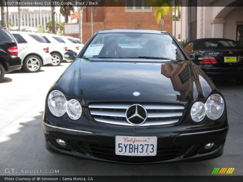 Black / Black 2007 Mercedes-Benz CLK 350 Coupe