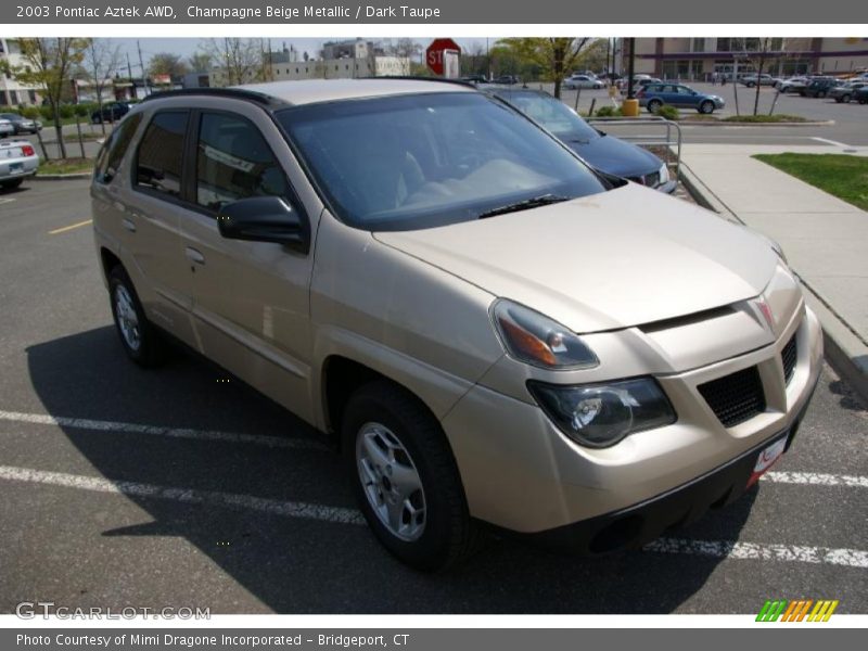 Champagne Beige Metallic / Dark Taupe 2003 Pontiac Aztek AWD
