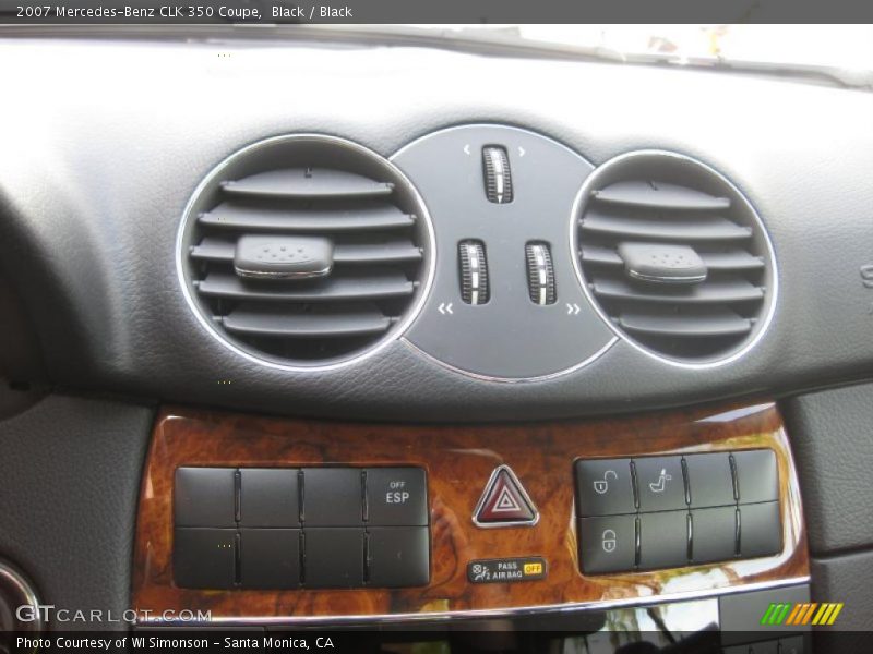 Black / Black 2007 Mercedes-Benz CLK 350 Coupe