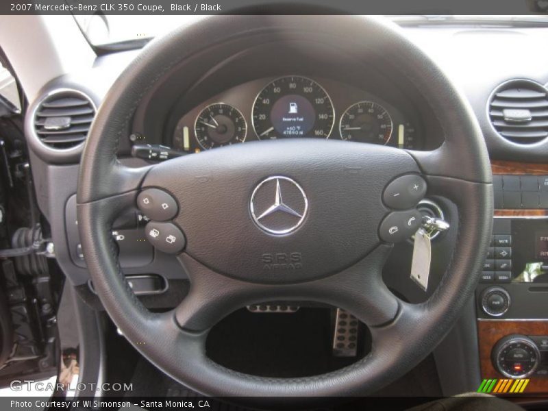 Black / Black 2007 Mercedes-Benz CLK 350 Coupe