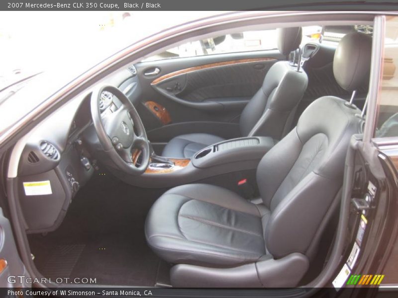 Black / Black 2007 Mercedes-Benz CLK 350 Coupe