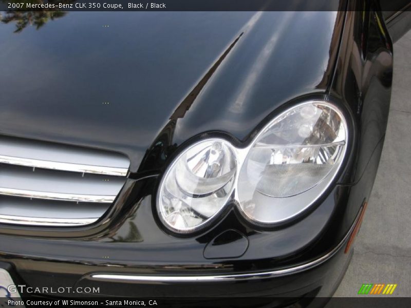 Black / Black 2007 Mercedes-Benz CLK 350 Coupe