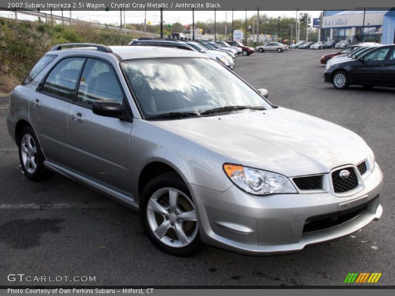 Crystal Gray Metallic / Anthracite Black 2007 Subaru Impreza 2.5i Wagon