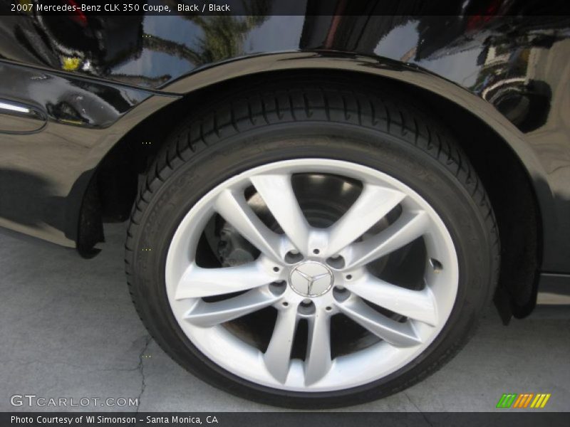 Black / Black 2007 Mercedes-Benz CLK 350 Coupe