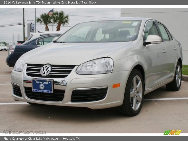 White Gold Metallic / Titan Black 2010 Volkswagen Jetta TDI Sedan