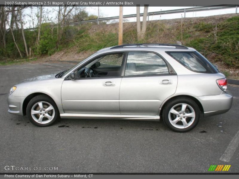 Crystal Gray Metallic / Anthracite Black 2007 Subaru Impreza 2.5i Wagon