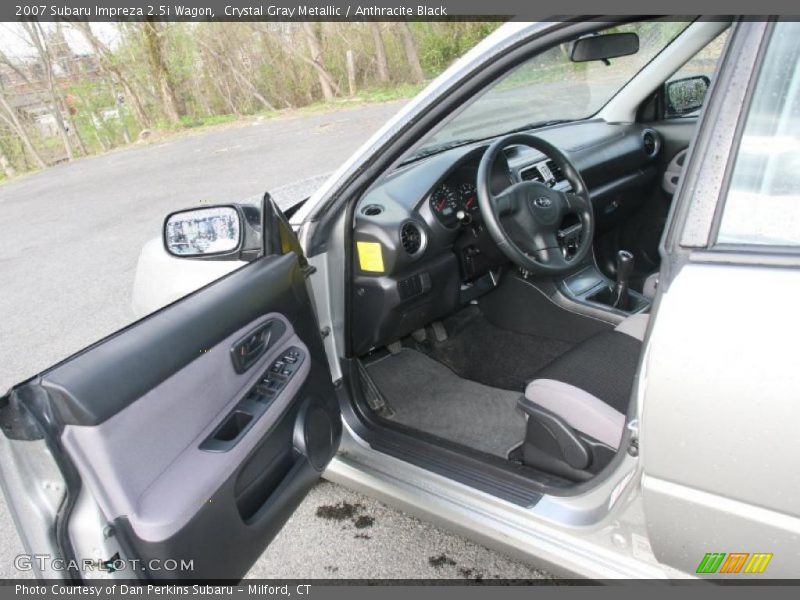 Crystal Gray Metallic / Anthracite Black 2007 Subaru Impreza 2.5i Wagon