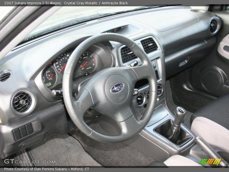 Crystal Gray Metallic / Anthracite Black 2007 Subaru Impreza 2.5i Wagon
