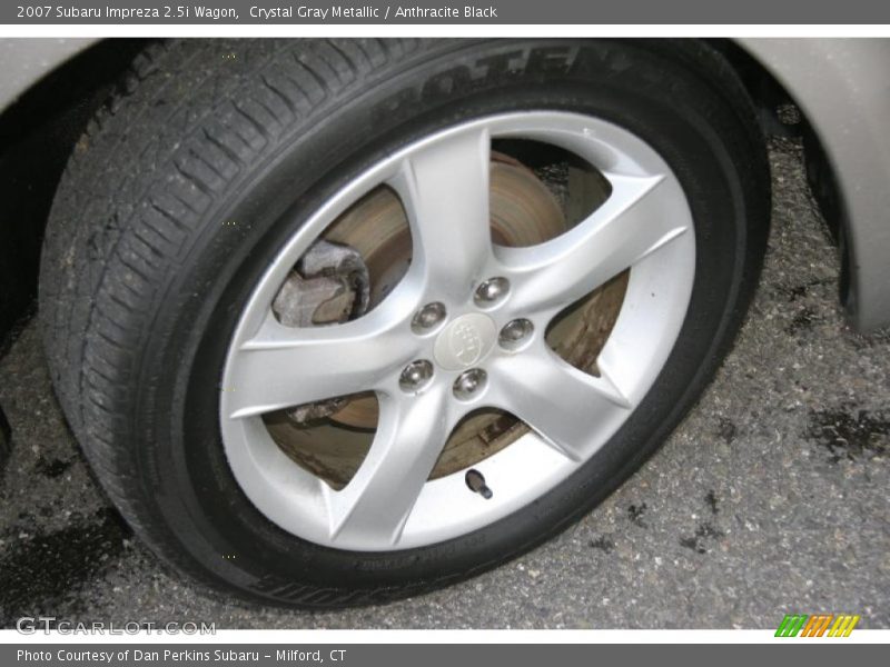 Crystal Gray Metallic / Anthracite Black 2007 Subaru Impreza 2.5i Wagon