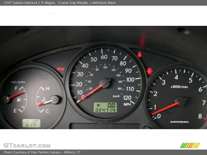 Crystal Gray Metallic / Anthracite Black 2007 Subaru Impreza 2.5i Wagon