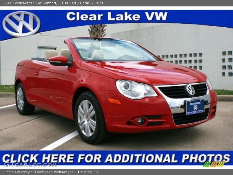 Salsa Red / Cornsilk Beige 2010 Volkswagen Eos Komfort