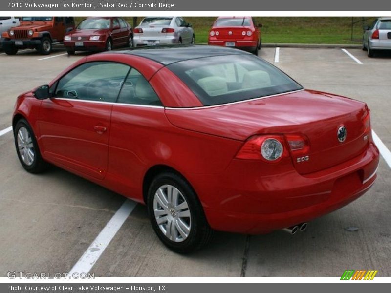 Salsa Red / Cornsilk Beige 2010 Volkswagen Eos Komfort