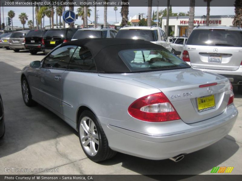 Iridium Silver Metallic / Black 2008 Mercedes-Benz CLK 350 Cabriolet