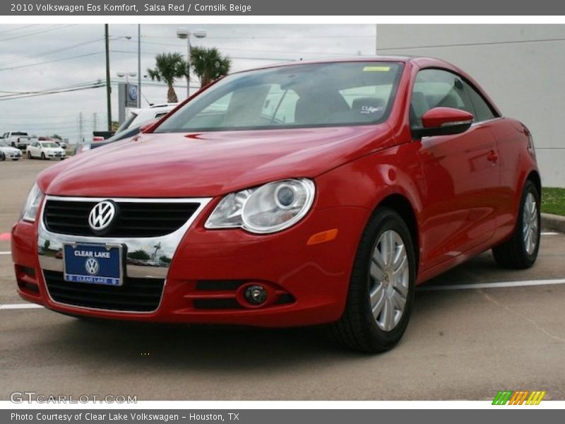 Salsa Red / Cornsilk Beige 2010 Volkswagen Eos Komfort