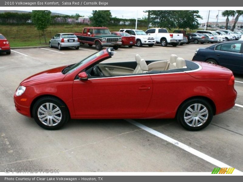 Salsa Red / Cornsilk Beige 2010 Volkswagen Eos Komfort