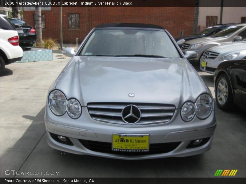 Iridium Silver Metallic / Black 2008 Mercedes-Benz CLK 350 Cabriolet