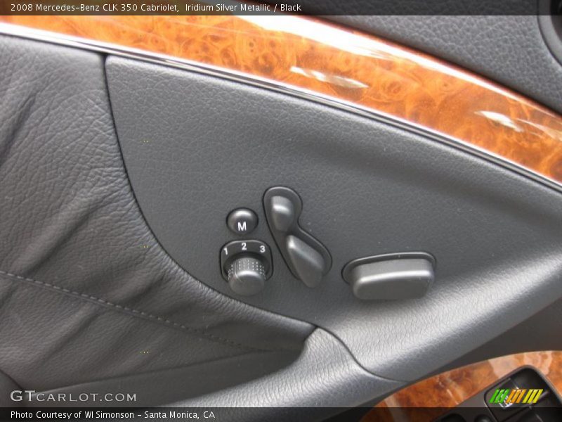 Iridium Silver Metallic / Black 2008 Mercedes-Benz CLK 350 Cabriolet