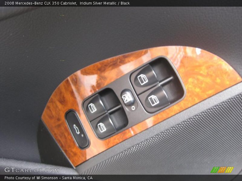 Iridium Silver Metallic / Black 2008 Mercedes-Benz CLK 350 Cabriolet