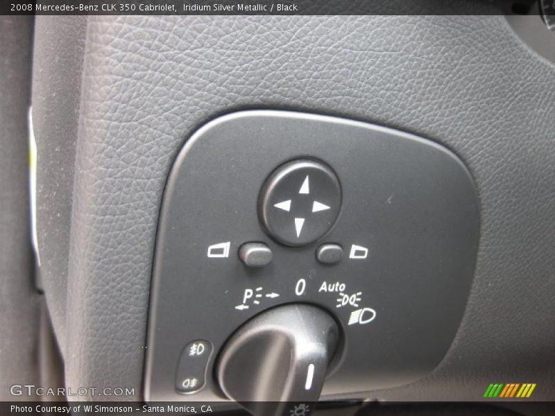Iridium Silver Metallic / Black 2008 Mercedes-Benz CLK 350 Cabriolet