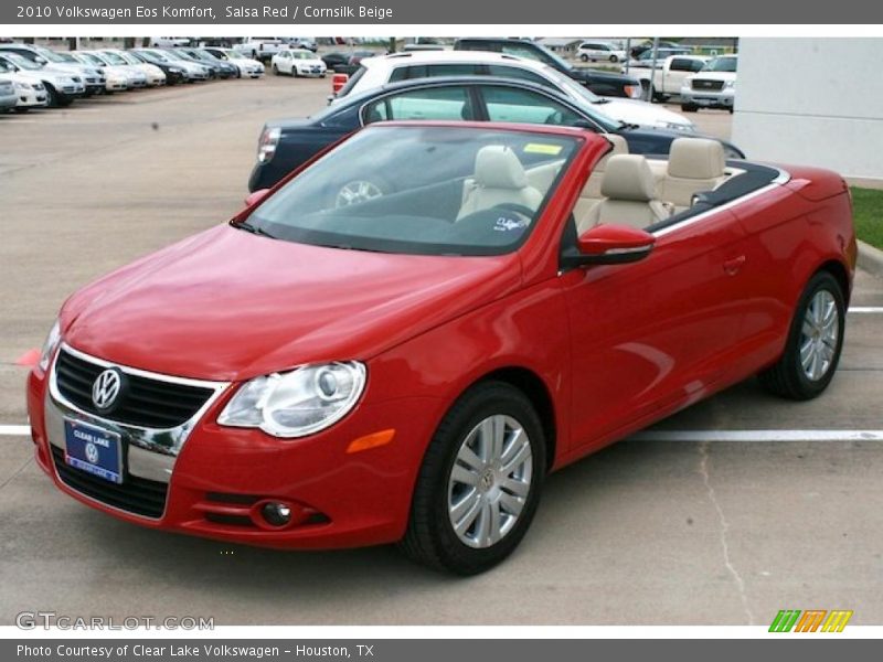 Salsa Red / Cornsilk Beige 2010 Volkswagen Eos Komfort