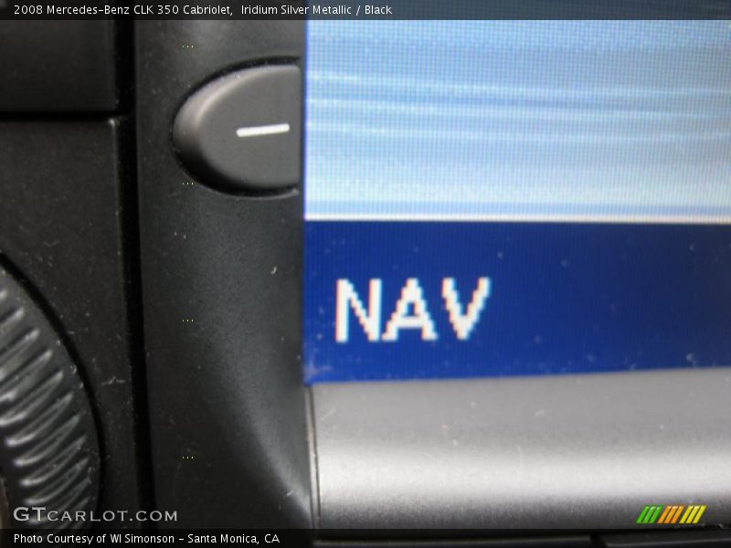 Iridium Silver Metallic / Black 2008 Mercedes-Benz CLK 350 Cabriolet