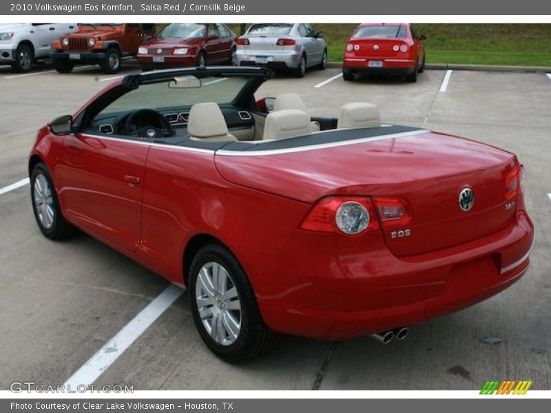 Salsa Red / Cornsilk Beige 2010 Volkswagen Eos Komfort