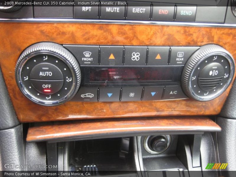 Iridium Silver Metallic / Black 2008 Mercedes-Benz CLK 350 Cabriolet