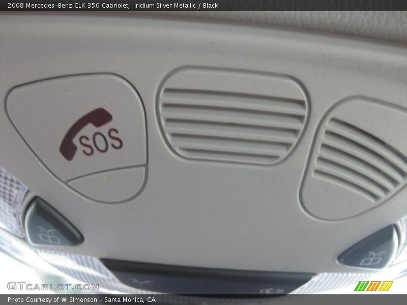 Iridium Silver Metallic / Black 2008 Mercedes-Benz CLK 350 Cabriolet