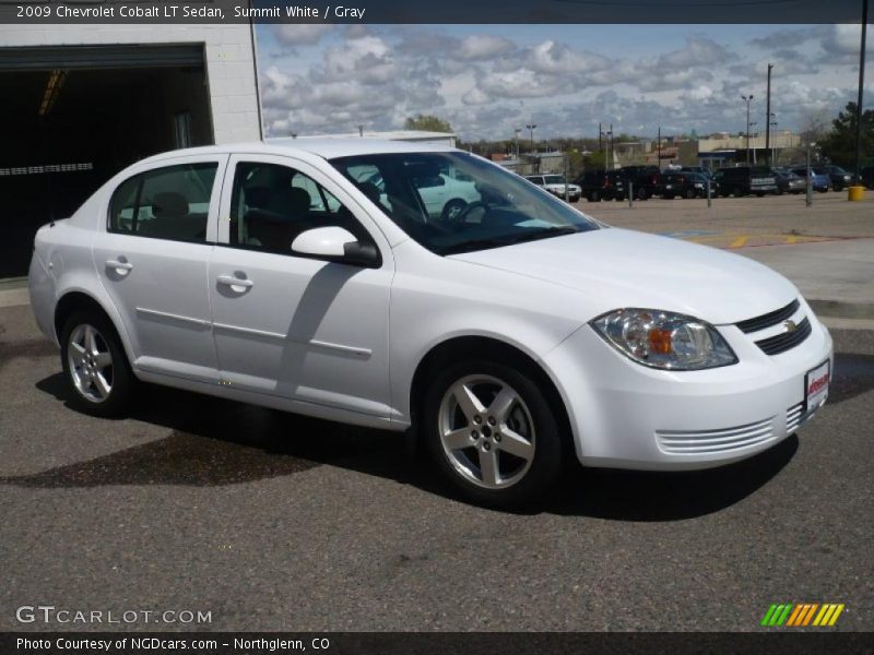 Summit White / Gray 2009 Chevrolet Cobalt LT Sedan