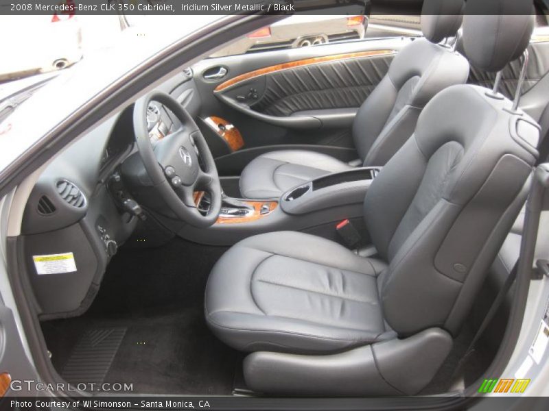 Iridium Silver Metallic / Black 2008 Mercedes-Benz CLK 350 Cabriolet
