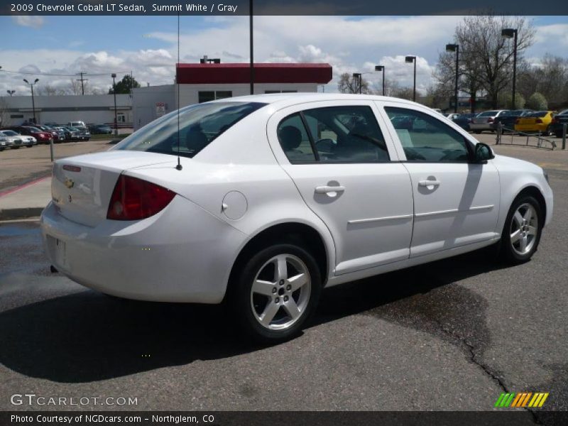 Summit White / Gray 2009 Chevrolet Cobalt LT Sedan