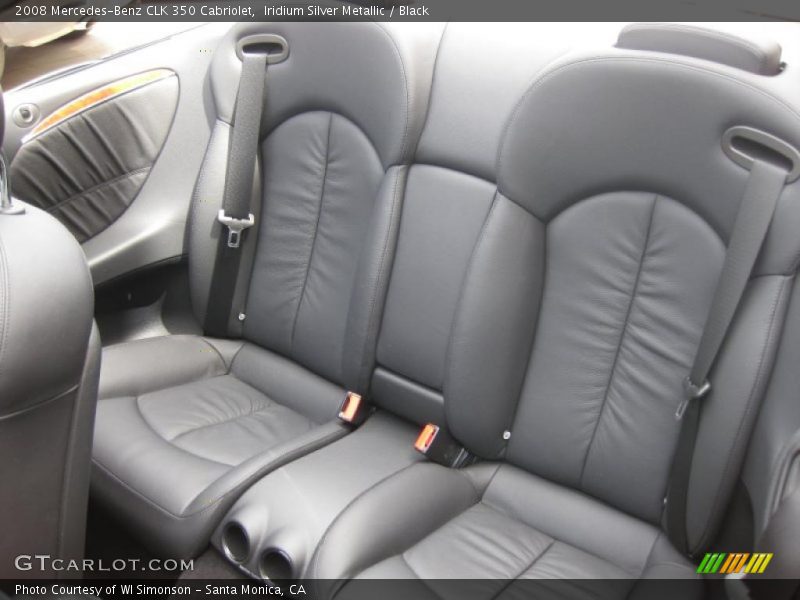 Iridium Silver Metallic / Black 2008 Mercedes-Benz CLK 350 Cabriolet