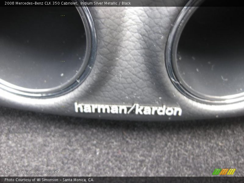 Iridium Silver Metallic / Black 2008 Mercedes-Benz CLK 350 Cabriolet
