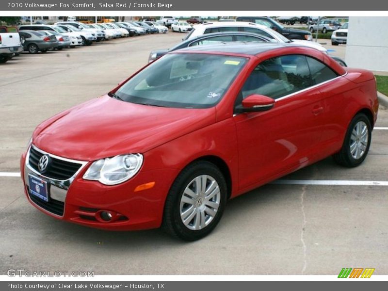 Salsa Red / Cornsilk Beige 2010 Volkswagen Eos Komfort