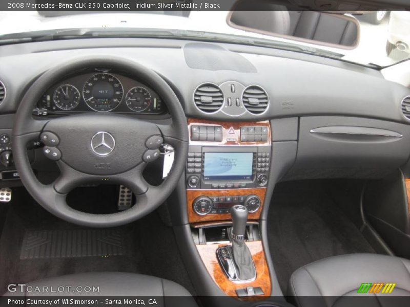 Iridium Silver Metallic / Black 2008 Mercedes-Benz CLK 350 Cabriolet