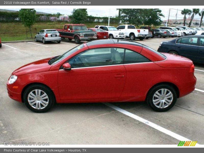 Salsa Red / Cornsilk Beige 2010 Volkswagen Eos Komfort